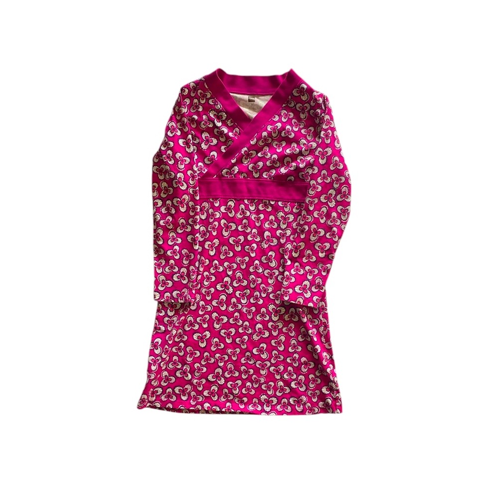 Tea Collection Floral Wrap Neck Dress size 7